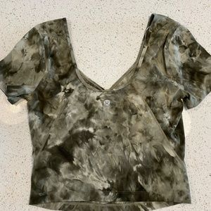 Lululemon align t-shirt in diamond dye light sage medium olive